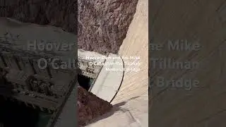 Hoover Dam and the Mike O&rsquo;Callaghan-Pat Tillman Memorial Bridge #hooverdam #lasvegas #dam #bridge