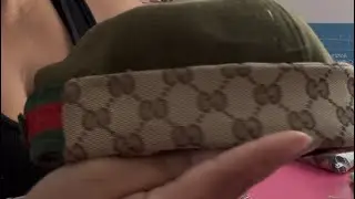 Upcycling a GUCCI purse into a hat!!!  #Seamstress #fashiontrends  #fashion #fashionstyle 