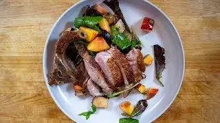 Pork Chop and Stone Fruit Salad