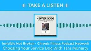 Invisible Not Broken - Chronic Illness Podcast Network - Choosing Your Service Dog With Tara...