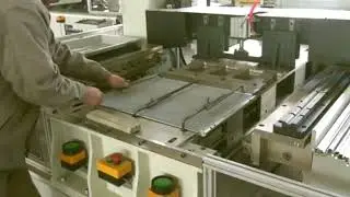 Condenser fin forming assembling line