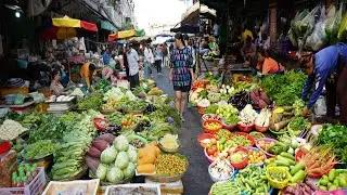 Amazing Collection Food Market Scene 2026 – Daily Lifestyle Of Khmer People Buy Some Food In Market