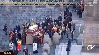 Le spoglie di Padre Pio a Roma per il Giubileo