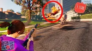 Grand Theft Auto V💥MAKING 5 STAR WANTED AND ESCAPE l CRAZY DUDE l