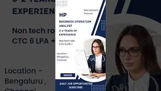 HP hiring business analyst #recruitment #job #hprecruitment #share #shorts #youtubeshorts #analyst