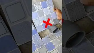 Tile lagane ka easy😱 jugaad jab pipe beech mein ho #tilecutting #tilesdesign #shots