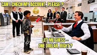 Black Orphan Boy in Rags Went to Check Bank Account &mdash; Manager Laughed Until He Saw the Balance!!