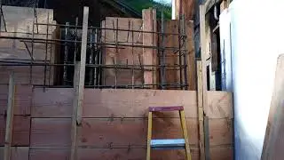 Veterans  concrete,.....additional rebar @ ret. wall & pilasters progress