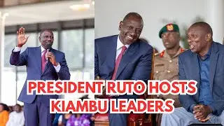 PRESIDENT RUTO HOSTS KIAMBU COUNTY LEADERS AT STATE HOUSE. GOVERNOR KIMANI WAMATANGI SKIPPED!