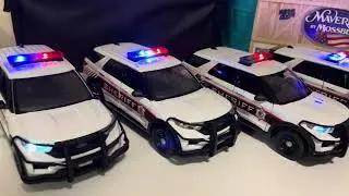 1/24 SHERIFF: Sangamon County Sheriff Set Of 4 Explorers with lights and sirens 
