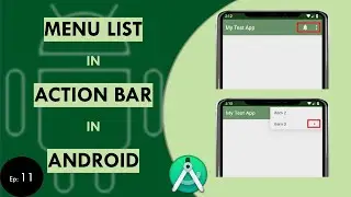 How To Create Menu List In Android Studio | Android Beginner Tutorial #11