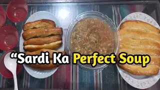 &ldquo;Chicken Corn Vegetable Soup with Crispy Bread Sticks | Easy Winter Comfort Recipe&rdquo;