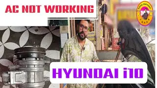 i10 Hyundai i10 Ac Not working, Ac not cooling ! Ac Compressor Repair, Ac Leakage Test #hyundai #i10