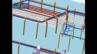 High-speed guardrail board automatic powder coating line