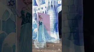Frozen theme event decoration | Dream setup ❄️ ✨ #frozentheme #eventdecoration #elsamagic #shorts