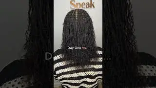 The transformation is real! Our client&rsquo;s belle microlocs braids aged beautifully #microlocjourney