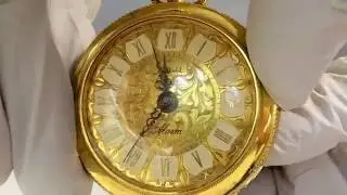VINTAGE SWISS WINDUP ALARM POCKET WATCH TRAVEL ALARM CLOCK
