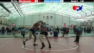 University Nat`ls FS  79 KG / 174 lbs: Mike Alexander vs. Sheldon Brandenburg