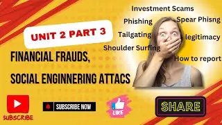 Financial Frauds| Social Engineering Attacks  | Cyber crimes & Cyber Laws part 3 | HANU7 | TU | JNTU