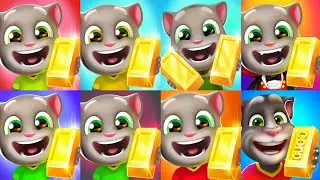 Talking Tom Gold Run Water Park,Wacky Planet,Candyland,Mining Cart,Space,Santa Village,Lost City,