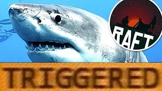 TRIGGERING THE SHARK | Raft Gameplay [Indie Survival Game] Part 2