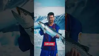 Messi and Ronaldo in Antarctica❄ #shorts #ronaldo #messi #football