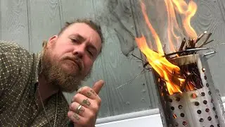 Walmart most efficient wood burning stove DIY under $10