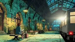🌙 Midnight Station &middot; Lonely Lamp and Distant Place | Immersive Study Room | Ambient Music
