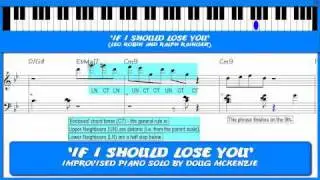 'If I Should Lose You' V2 - Jazz piano Lesson