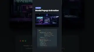 Modal popup animation with HTML & CSS. Source code link in the comments 🔥