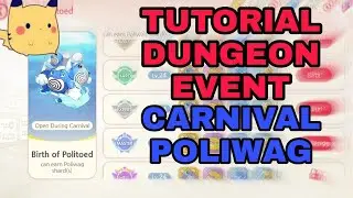TUTORIAL DUNGEON EVENT CARNIVAL POLIWAG STAGE 1 - STAGE 3‼️| POCKET INCOMING | PET WAR