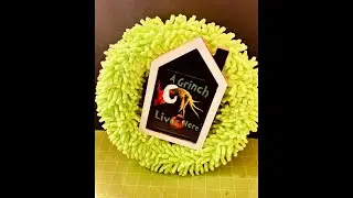Easy Dollar Tree Fuzzy Green Wreath