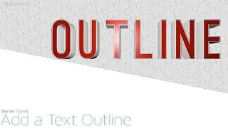 Blender Tutorial: Add a Text Outline