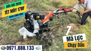 Tét Máy Và Báo Giá Chi Tiết Máy Xới Đất Kama Chạy Dầu 178 Bàn Giao Tại Bắc Giang