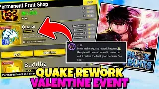 Quake Rework and NEW FRUIT On Valentine Event?!! (Blox Fruits)