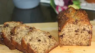 Chocolate Chip Banana Cake Recipe | Banana Bread