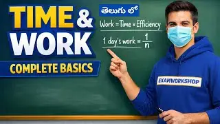 RAILWAY EXAMS 2025 in Telugu: COMPLETE BASIC IN TIME AND WORK #groupd #ntpc#rrbntpc #alp #trending