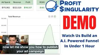 Profit Singularity LIVE Demo: AI Powered Funnel-Building In Under 1 Hour
