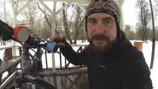 Polk BOOM на велике под дождём и снегом