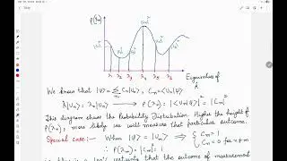 Quantum State Collapse: Expectation Value and Root Mean Square Deviation