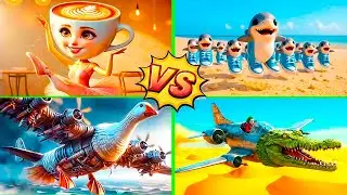 BALLERINA CAPPUCHINA 🆚 LOS TRALALERITOS TRALALA 🆚 BOMBOMBINI GUSINI 🆚 BOMBARDIRO CROCODILO
