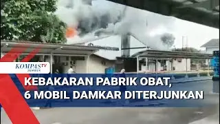 Terbakar! Pabrik Obat di Bogor, 6 Mobil Damkar Diterjunkan