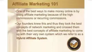 Affiliate Marketing from The Affluence Network  