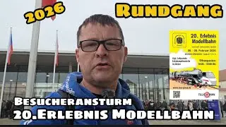 20.ERLEBNIS MODELLBAHN - Besucherandrang am Er&ouml;ffnungstag - Echtdampf und Modellbahnen