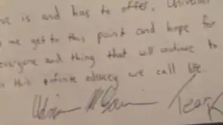 What We Wrote in There