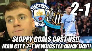 *SLOPPY GOALS COST US!!* MAN CITY 2-1 NEWCASTLE AWAY DAY VLOG!! 