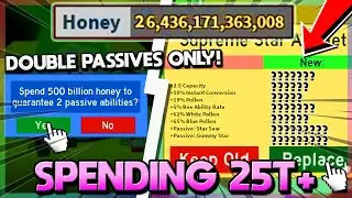 SPENDING 25T HONEY ON SUPREME STAR AMULETS!! - Bee Swarm Simulator (Roblox)