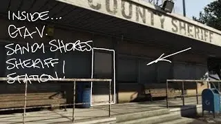 GTA V HIDDEN INTERIOR - How To Enter Sandy Shores Sheriff's Station PS3 360 only