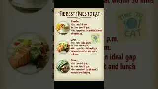 Timings of eating #Breakfast# #lunch# #Dinner#  #For good health maintain a time#