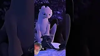 Toothless and lightfury #httyd#toothless #lightfury#httydedit#shorts